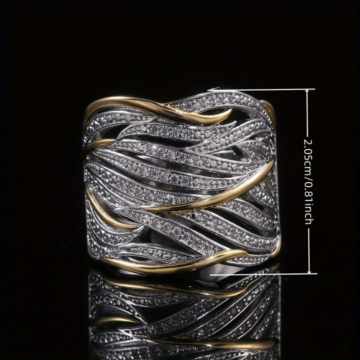 Elegant Multi-Layered Turned Ring
