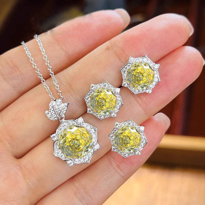 Amara Goldenrose Set | White Gold